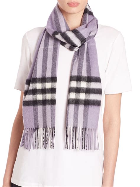 burberry purple check scarf|burberry check scarf sale.